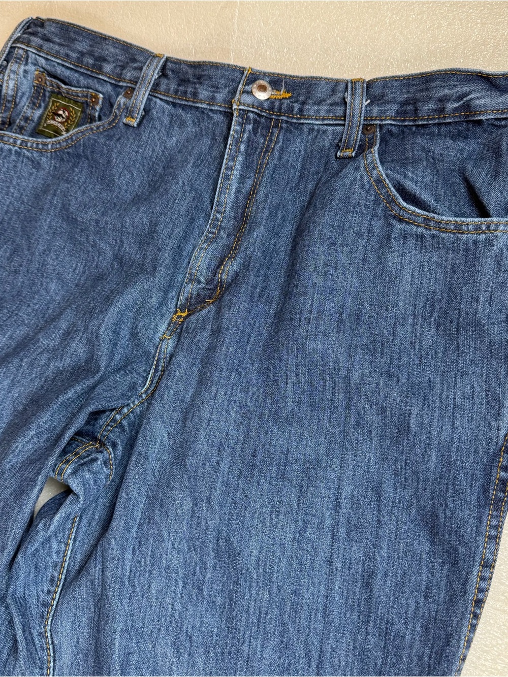 Cinch Green Label MB90530002 Jeans Mens 38x38 Medium Wash Relaxed Straight flaw